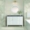 James Martin Vanities 48'' Vanity, Bright White w/ 3 CM Charcoal Soapstone Quartz Top 485-V48-BW-3CSP - alternate 5